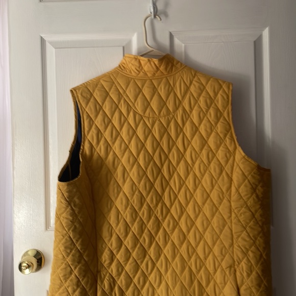 Lands' End Yellow Quilted Vest - Picture 6 of 6